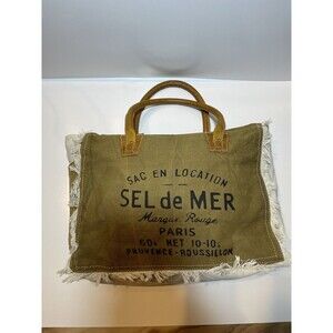 Myra Bags S-1046 Canvas Hand Bag - Brown